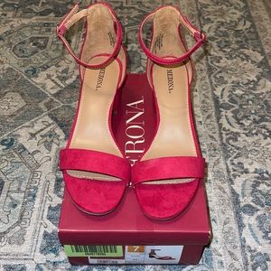 Target Merona Red Heels | Size 7